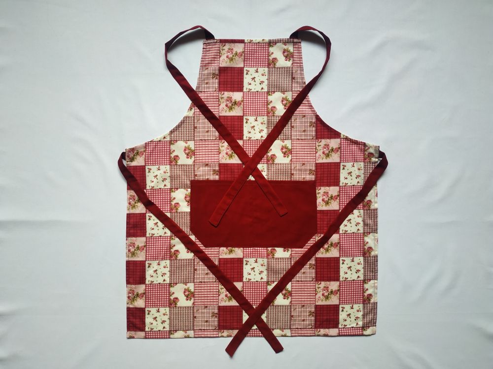 Kuchyňská zástěra patchwork