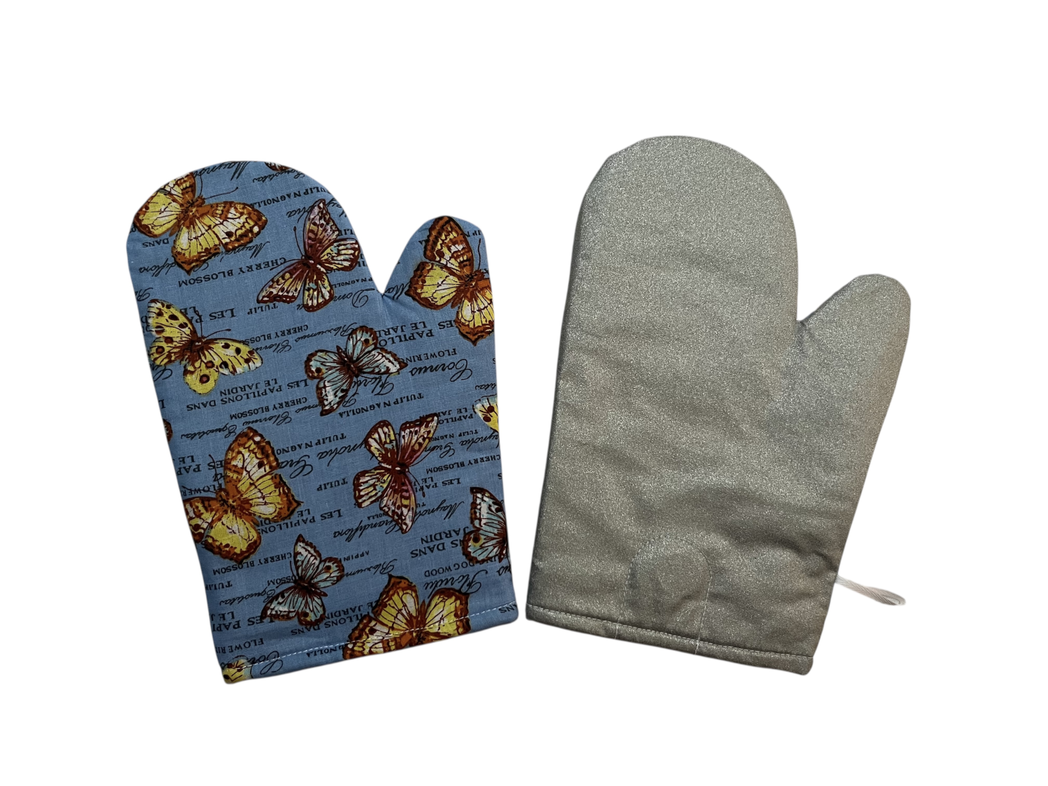 Chňapky motýli modrá Alutex - pár