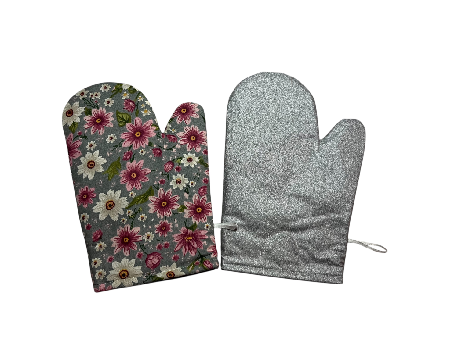 Chňapky kvítka na šedé Alutex - pár