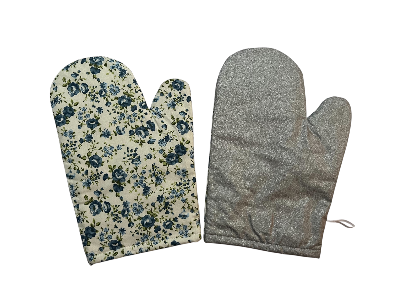 Chňapky modré růžičky Alutex - pár